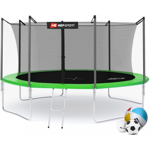 Купити Батут  Hop-Sport 14FT 427 см green із внутрішньою сіткою у Києві - фото №1
